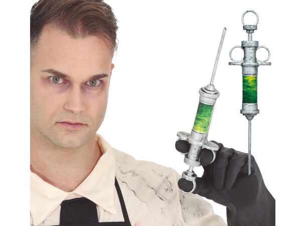 Giftsprøyte - Grønn 1 Sprøyte i PVC - 30cm 