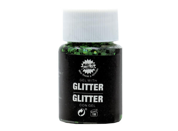 Glitter Gel - Mørkegrønn 1 Beholder med gel - 20g 