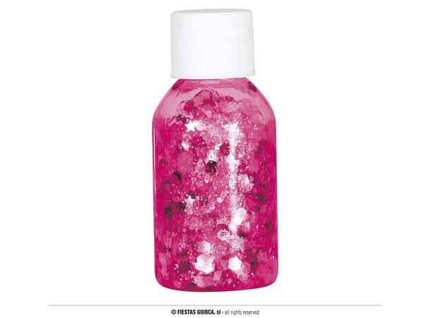 Glitter gel - fuksia 1 Beholder med gel - 20g 