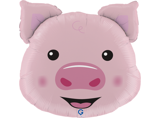 Grisehode 1 Folieballong med form - (51x45 cm) 