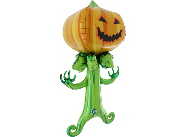 Halloween - Skummelt gresskar 1 Folieballong med form - (72x142x54 cm) 