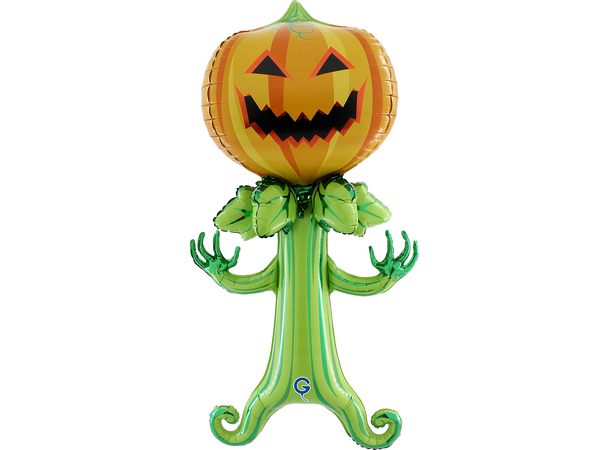 Halloween - Skummelt gresskar 1 Folieballong med form - (72x142x54 cm) 