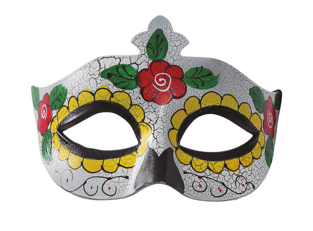 Halvmaske - Day of The Dead 1 Maske i PVC 