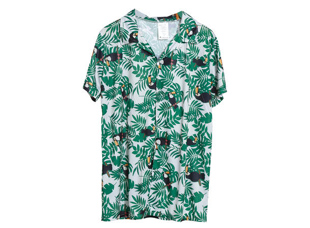 Hawaiiskjorte - Palme 1 Herreskjorte - STR 48-50 (M) 