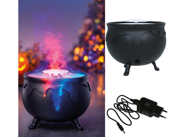 Heksegryte med røykeffekt og lys 1 Gryte med lyd og røyk - Inkl ledning 