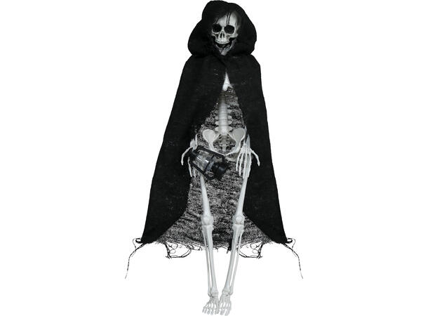 Hengende skjelett m /kappe 1 Hengende figur - 40cm 