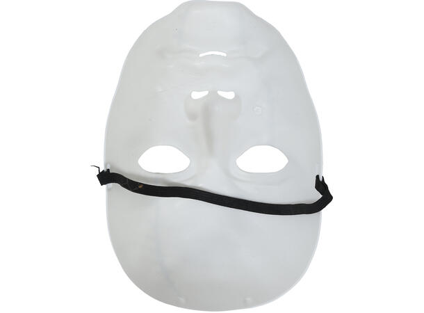 Hvit maske og blodig kniv 1 Maske og kniv i PVC 