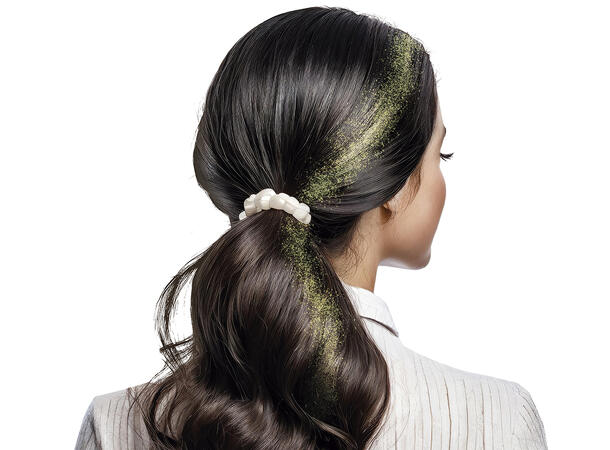 Hårspray glitter - Gull 1 boks med hårspray - 125ml 