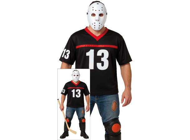 JAZZ Dead - Maske, skjorte, skuderputer 1 Herrekostyme - str 48-50 (M) 