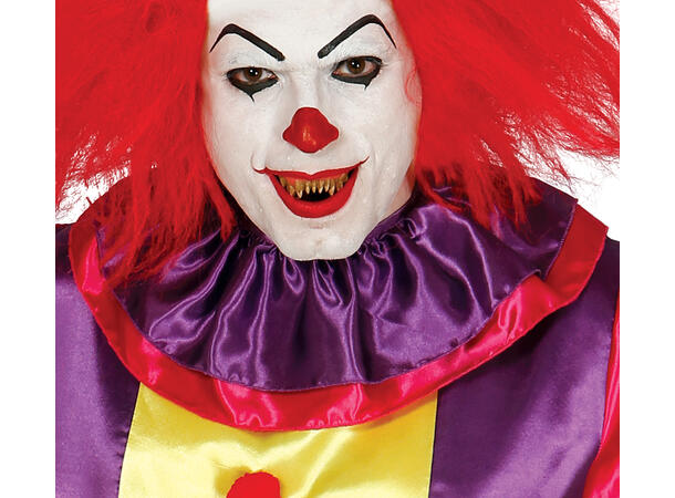 Killer Klown - Flerfarget 1 Kostyme til herre - 48-50 (M) 