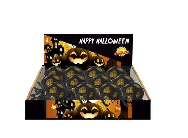 Klembare eddekopper m/egg - Assorterte Display m/12 eddekopper i gummi -14x10cm 