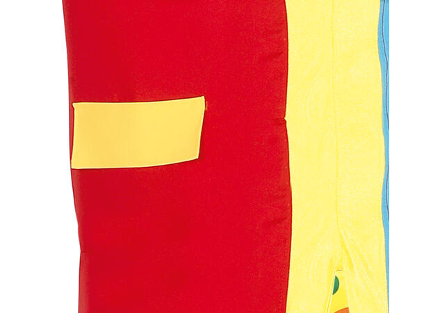 Klovn - Fargerik m/prikker - 5 deler 1 Herrekostyme - str 54-56 (XL) 