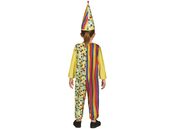 Klovnekostyme - Fargerik 1 Barnekostyme til gutt - Str 5-6 År 