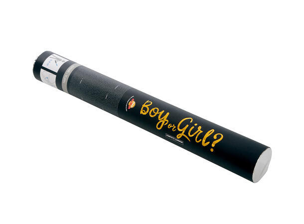 Konfettikanon - Gender Reveal - Blå 1 Konfettikanon m/papirkonfetti - 40cm 