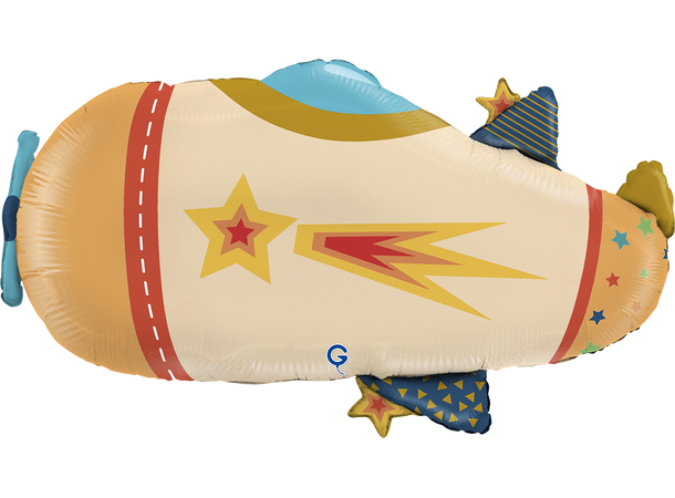 Kult propellfly 1 Folieballong med form - (73x37 cm) 