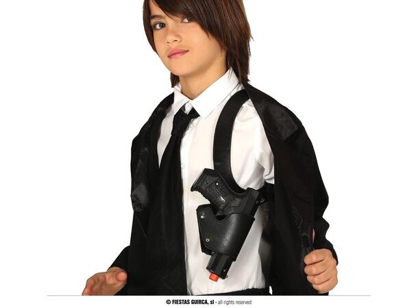 Lekepistol med skulderhylse - Sort 1 Lekepistol m/hylse til barn 