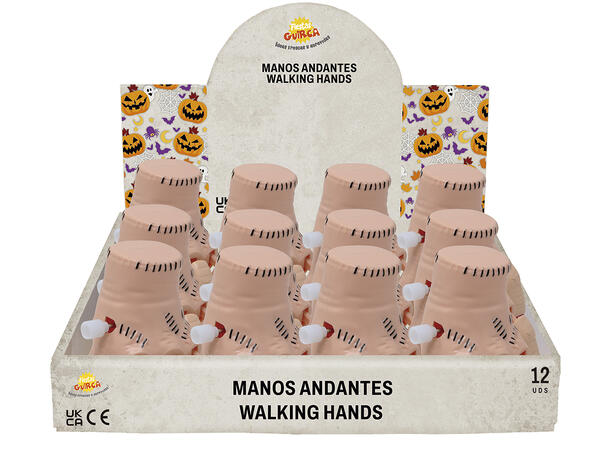 Lil Monsters - opptrekkbare hender Display med 12 hender - 8cm 