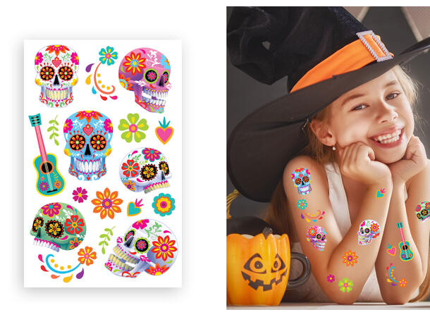 Lil Mosters - Day of The Dead 1 Ark med tattoveringer - 14x22cm 