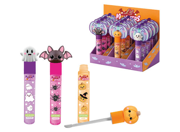 Lipgloss - 3 farger assotert Display med 12 lipgloss til barn 