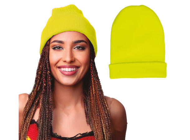 Lue - Neon Gul 1 Lue i polyester til voksen - Onesize 