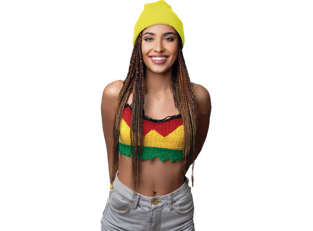 Lue - Neon Gul 1 Lue i polyester til voksen - Onesize 