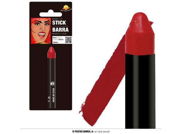 Make-up stift - Rød 1 Sminkestift - 10gr 