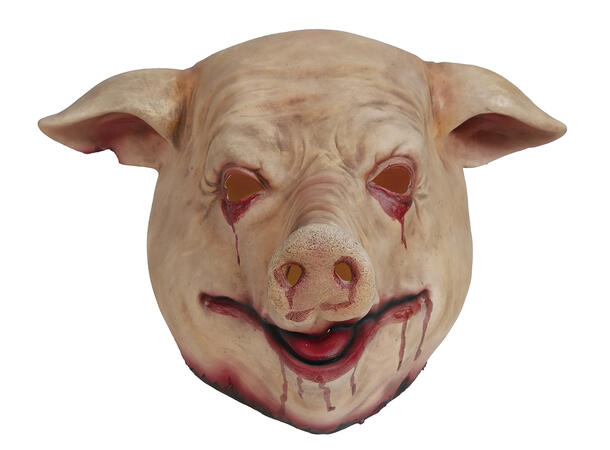 Maske - Heldekkende grisehode 1 Maske i Lateks 