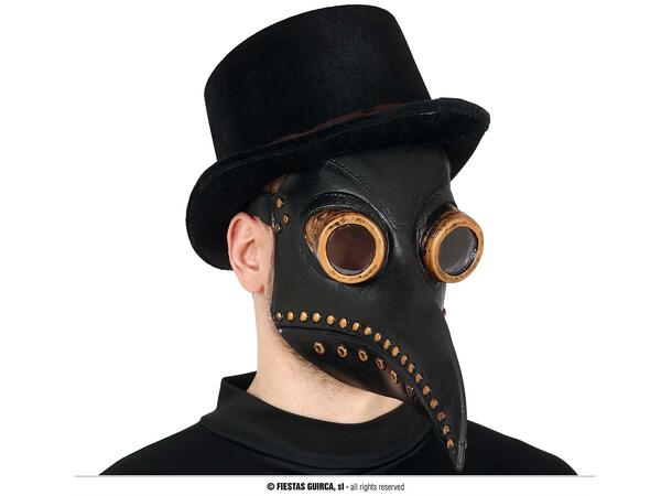 Maske - Pestdoktor - Sort 1 Maske i Lateks 