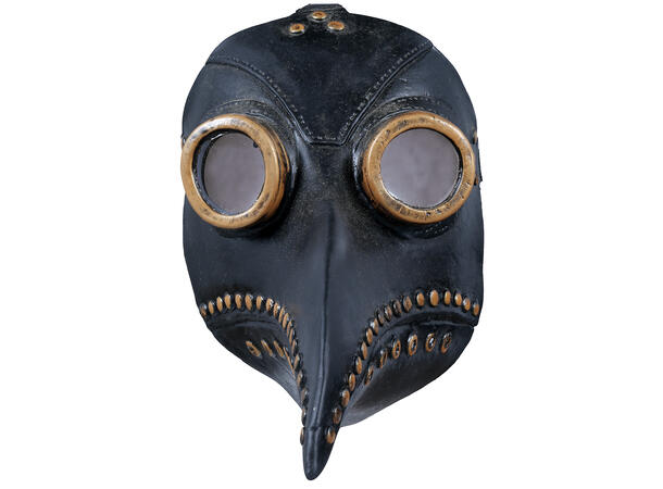 Maske - Pestdoktor - Sort 1 Maske i Lateks 