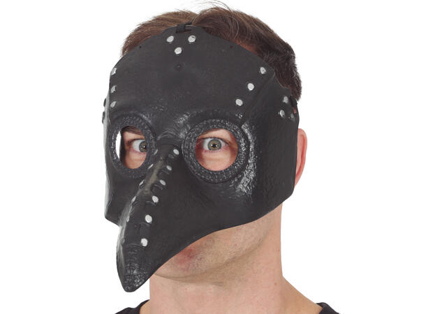 Maske m/nebb - Pestdoktor - sort 1 Maske i PVC 