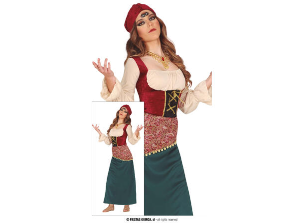 Medium - Spåkone 1 kostyme til jente 14-16 år (168cm) 