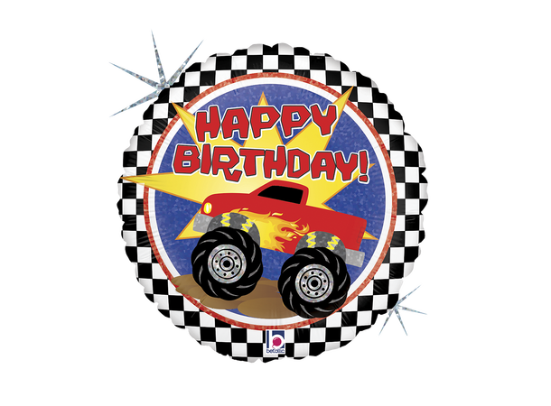 Monster Truck - Rund 1 Folieballong rund - 46cm (18") 