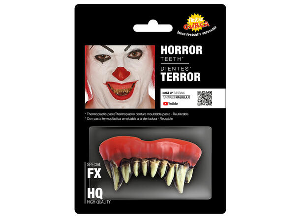 Monster tenner 1 sett med tenner i termoplast 