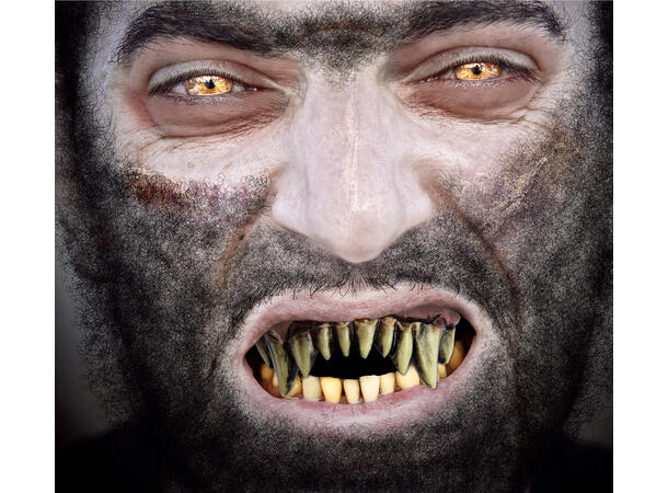 Monster tenner 1 sett med tenner i termoplast 