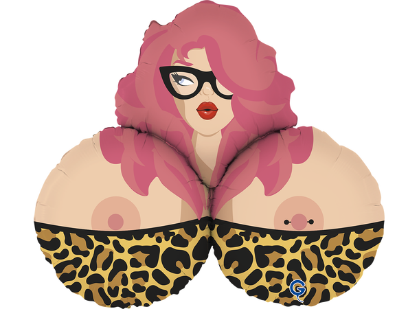 Mrs. B 1 Folieballong med form - (66x59 cm) 