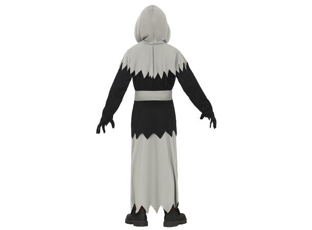 Mystisk skjelett - Grå/sort - Unisex 1 Kostyme til barn - 7-9 år (133 cm) 