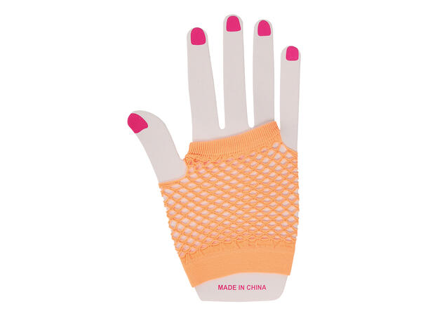 Nettinghansker Neon Oransje - Korte 1 Par hansker - 11cm 