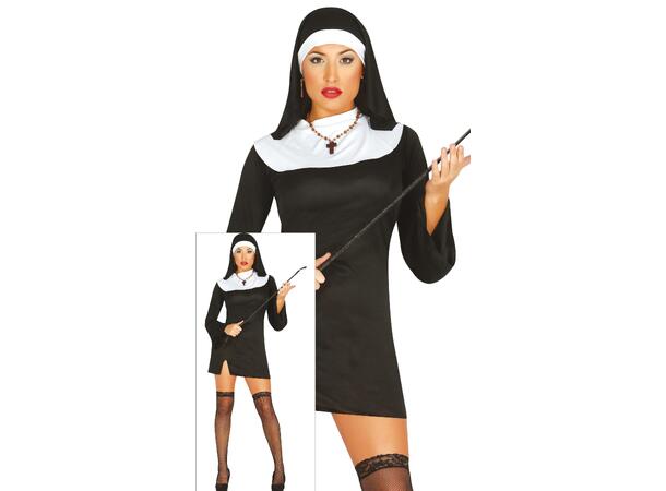 Nonnekostyme - Sort kort 1 Damekostyme - str 38-40 (M) 