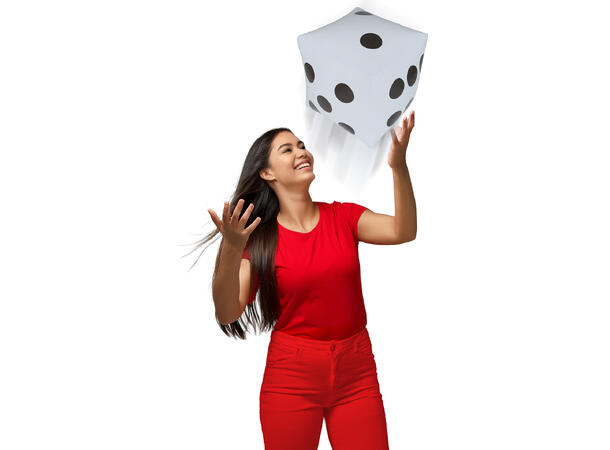 Oppblåsbare terninger - Hvit 2 Oppblåsbare terninger - 30x30cm 