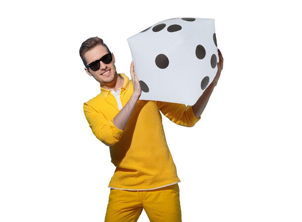 Oppblåsbare terninger - Hvit 2 Oppblåsbare terninger - 30x30cm 