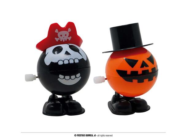 Opptrekkbare figurer - 2 ass Halloween Display med 12 figurer - 7cm 