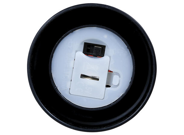 Oransje stearinblys på stake m/LED-lys Display med 12 LED-lys - 12,5cm 