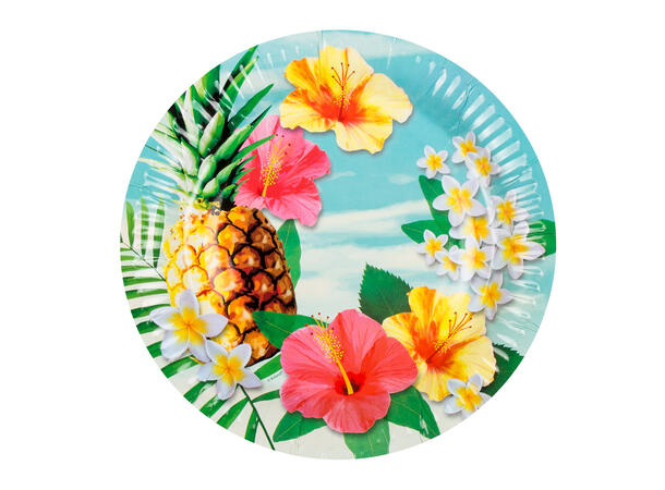 Paradise 10 Tallerkener i papp - 23cm 