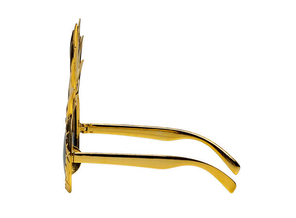 Partybriller - Annanas - Gull 1 Par briller i plast 