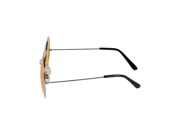 Partybriller runde - Hippie Oransje - XL 1 Par briller i plast 