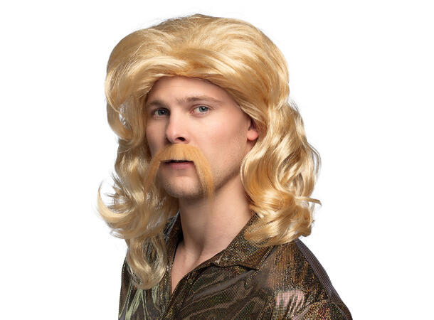 Parykk -  Barry m/bart - Blond lang 1 Dameparykk - Onesize 