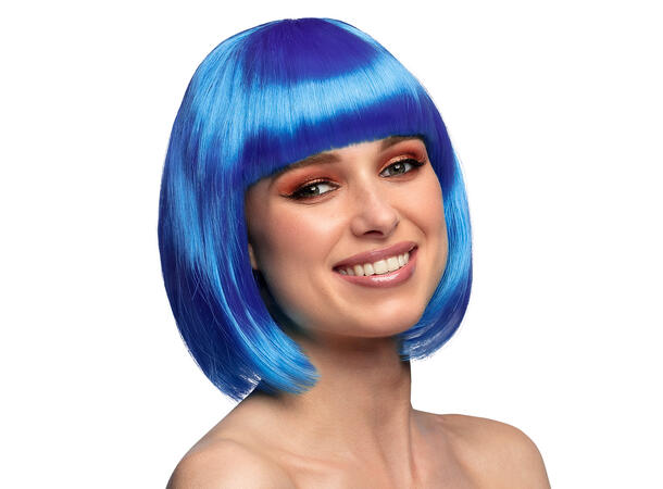 Parykk -  Cabaret - Mørk blå m/lugg 1 Dameparykk - Onesize 