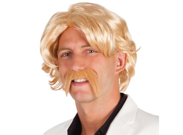 Parykk -  Chuck - blond kort m/bart 1 Herreparykk - Onesize 