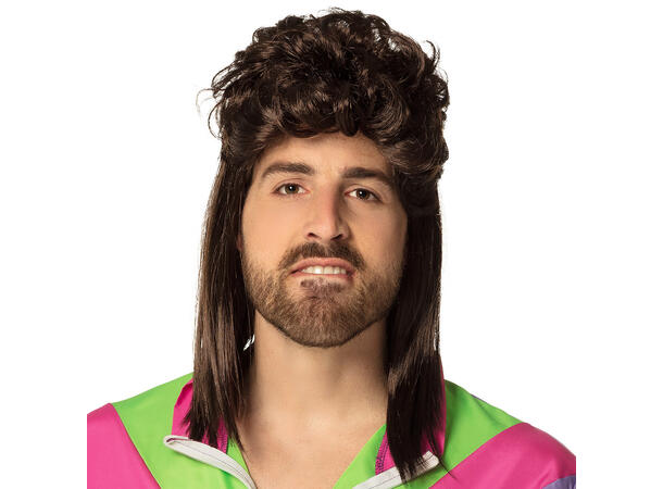 Parykk -  Larry - 80-tallet - Brun 1 Herreparykk - Onesize 