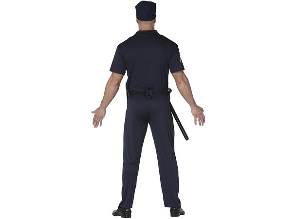 Politimann - Blå 1 Herrekostyme - str 46-48 (S) 